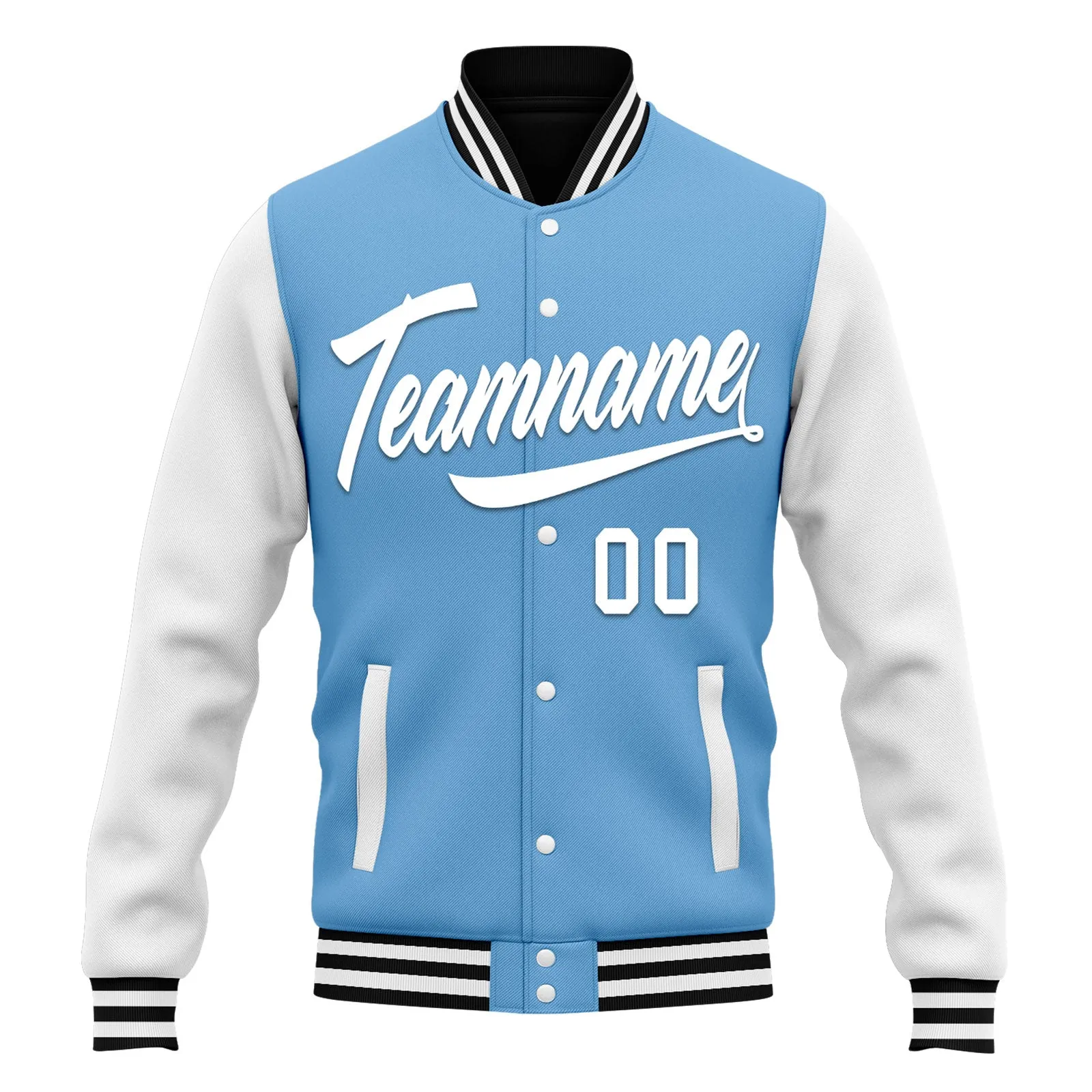 Custom Raglan Sleeves Jacket Bomber Full-Snap Varsity Letterman Personalized Jacket FZ005-D025002-12