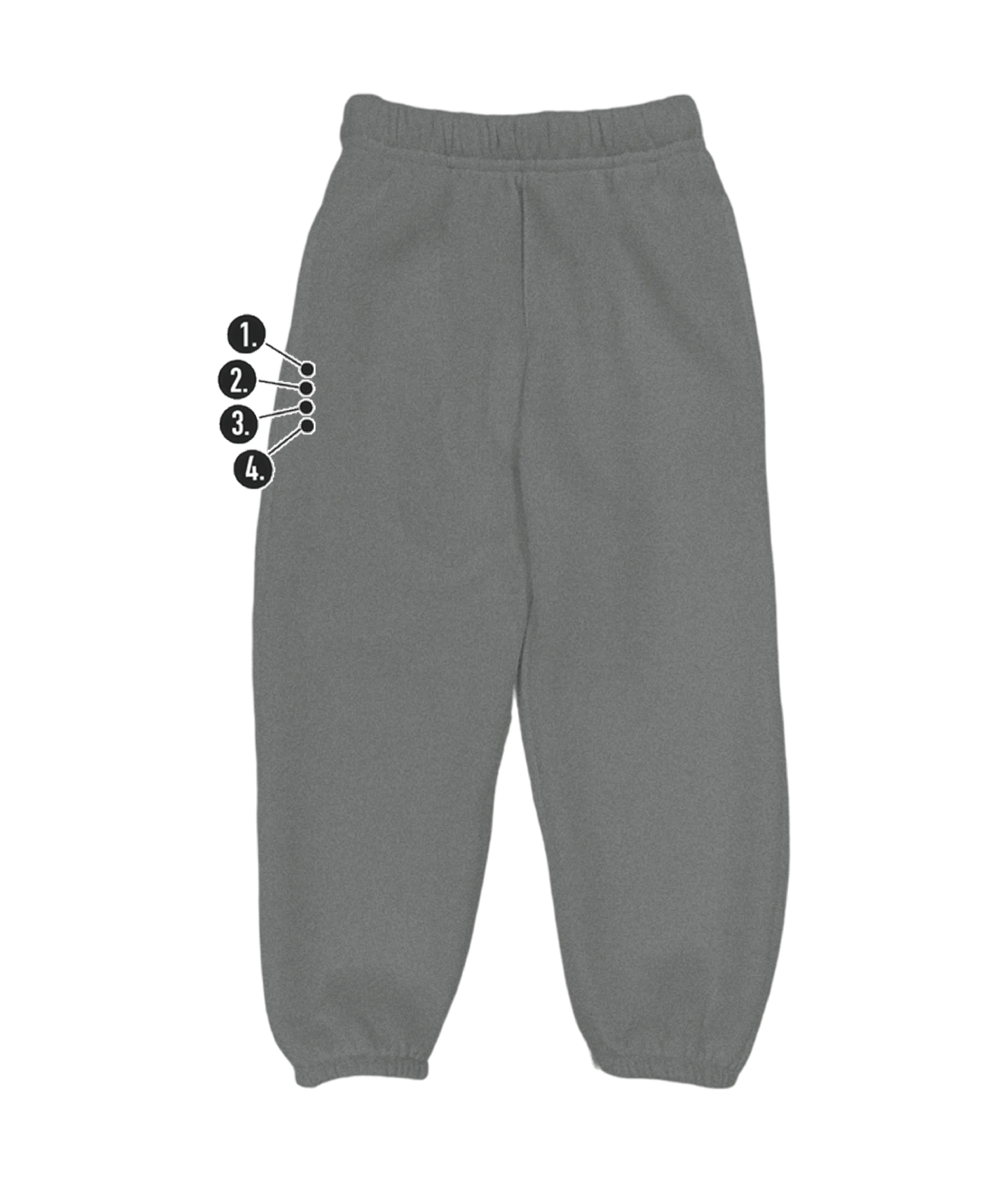 Custom Vertical Mini Thigh Kids' Sweatpants