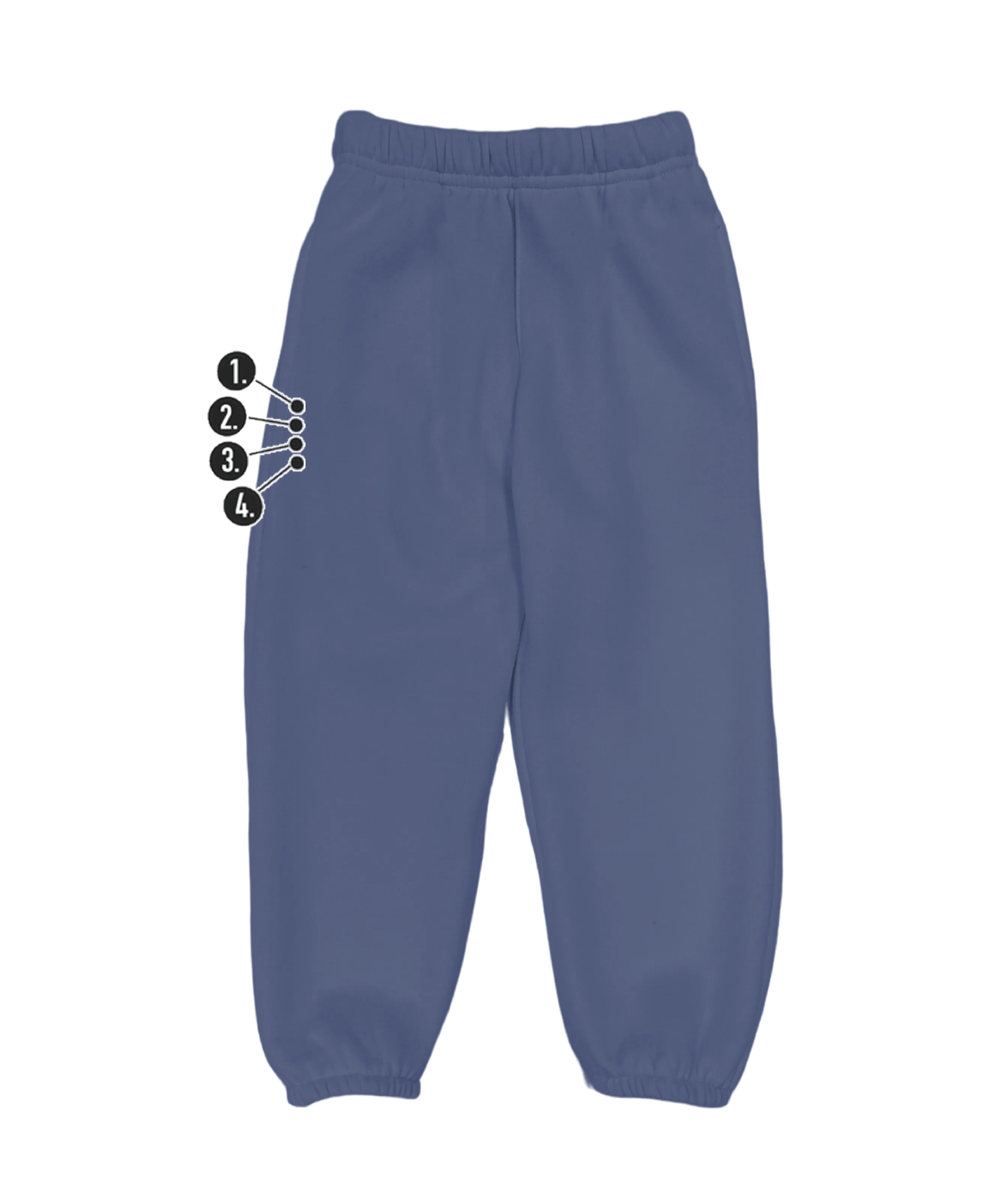 Custom Vertical Mini Thigh Kids' Sweatpants