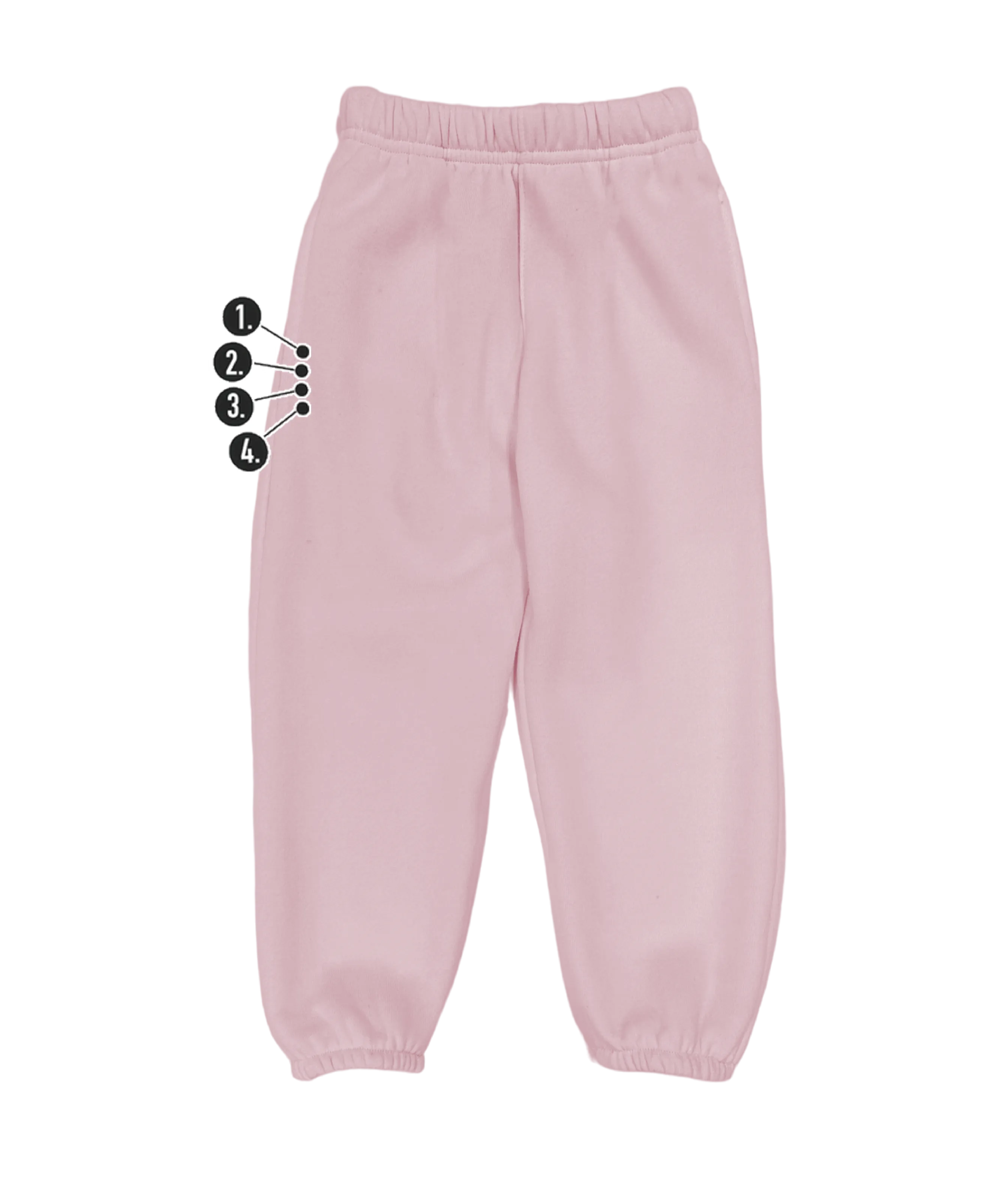 Custom Vertical Mini Thigh Kids' Sweatpants