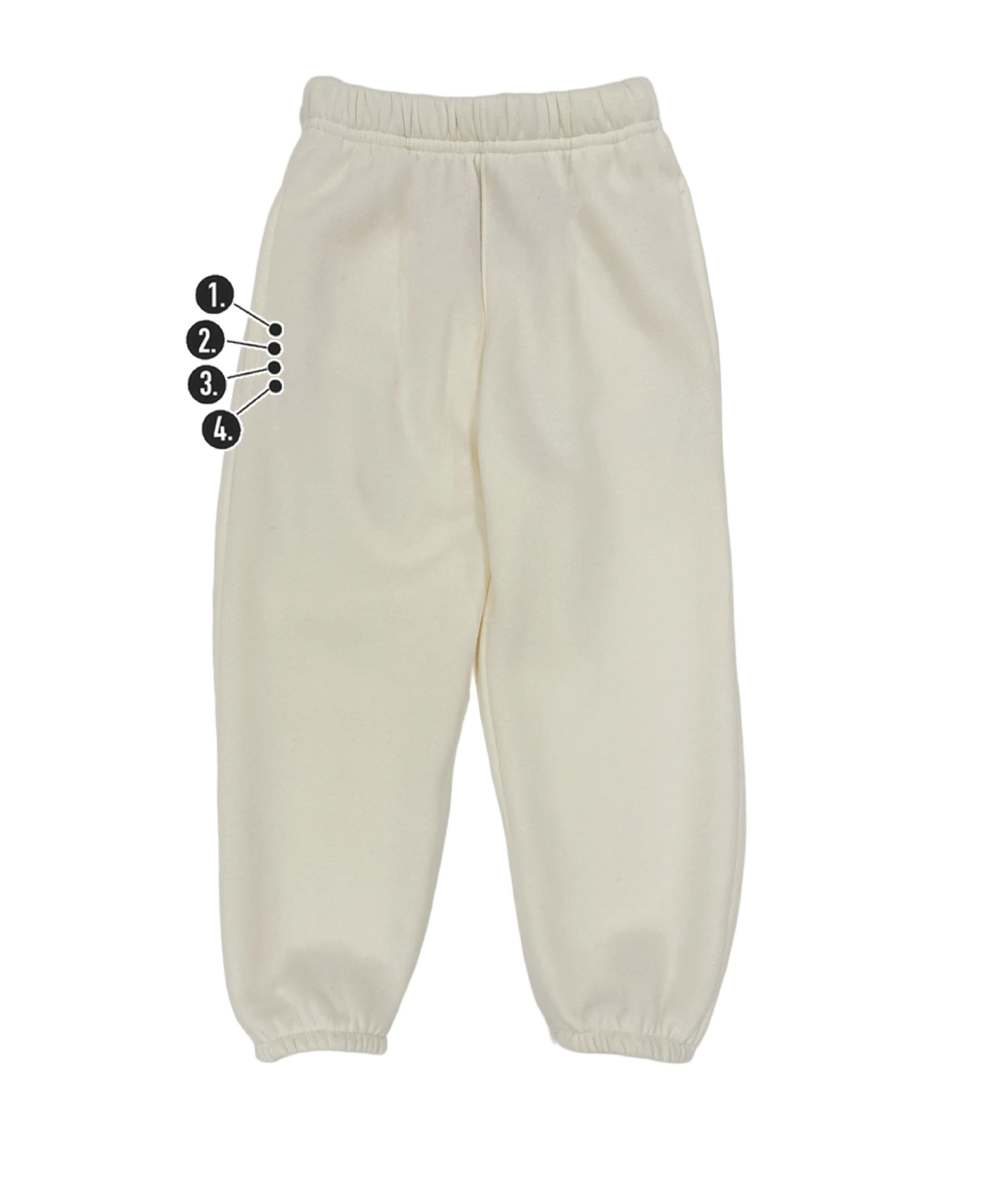 Custom Vertical Mini Thigh Kids' Sweatpants