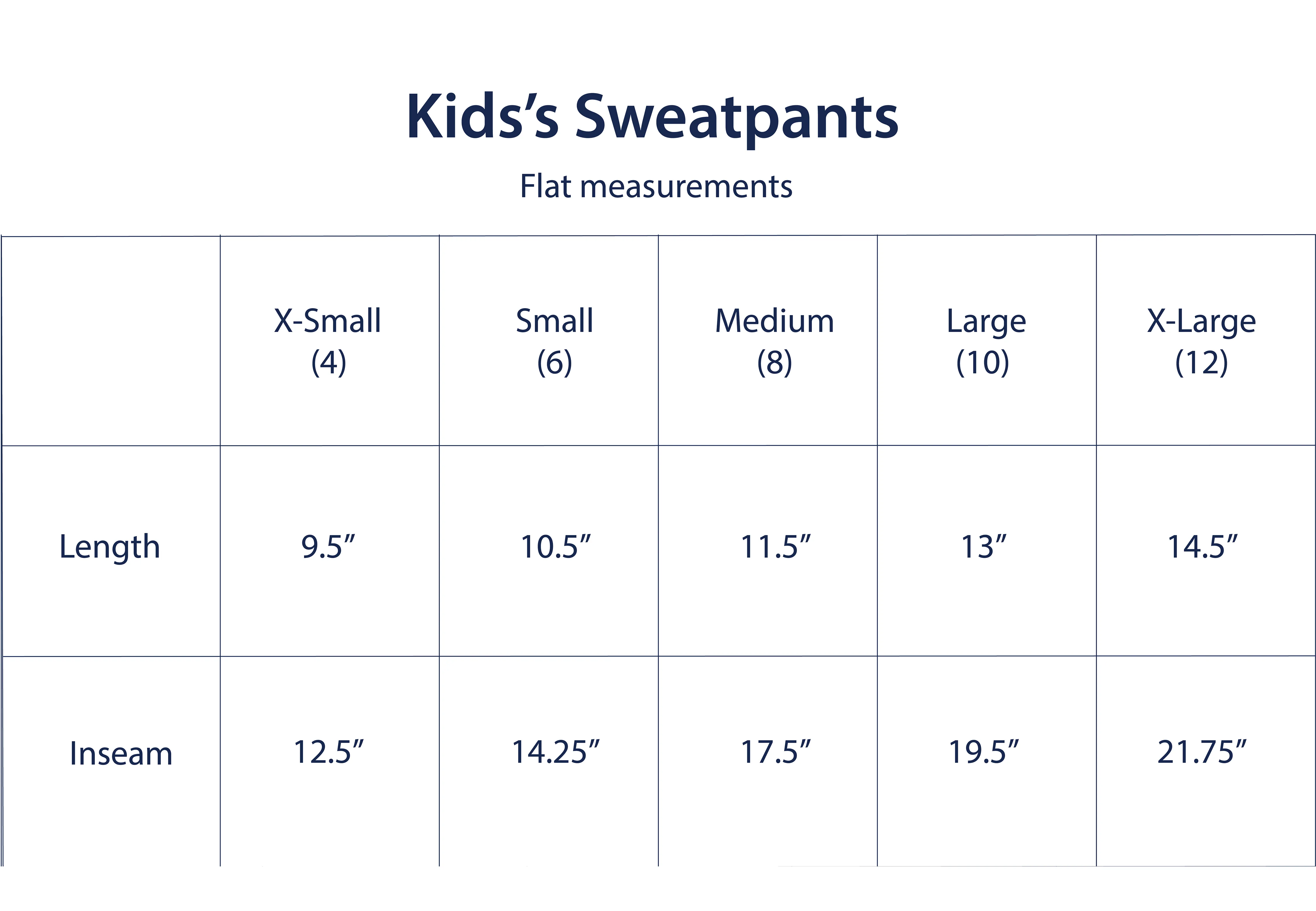 Custom Vertical Mini Thigh Kids' Sweatpants