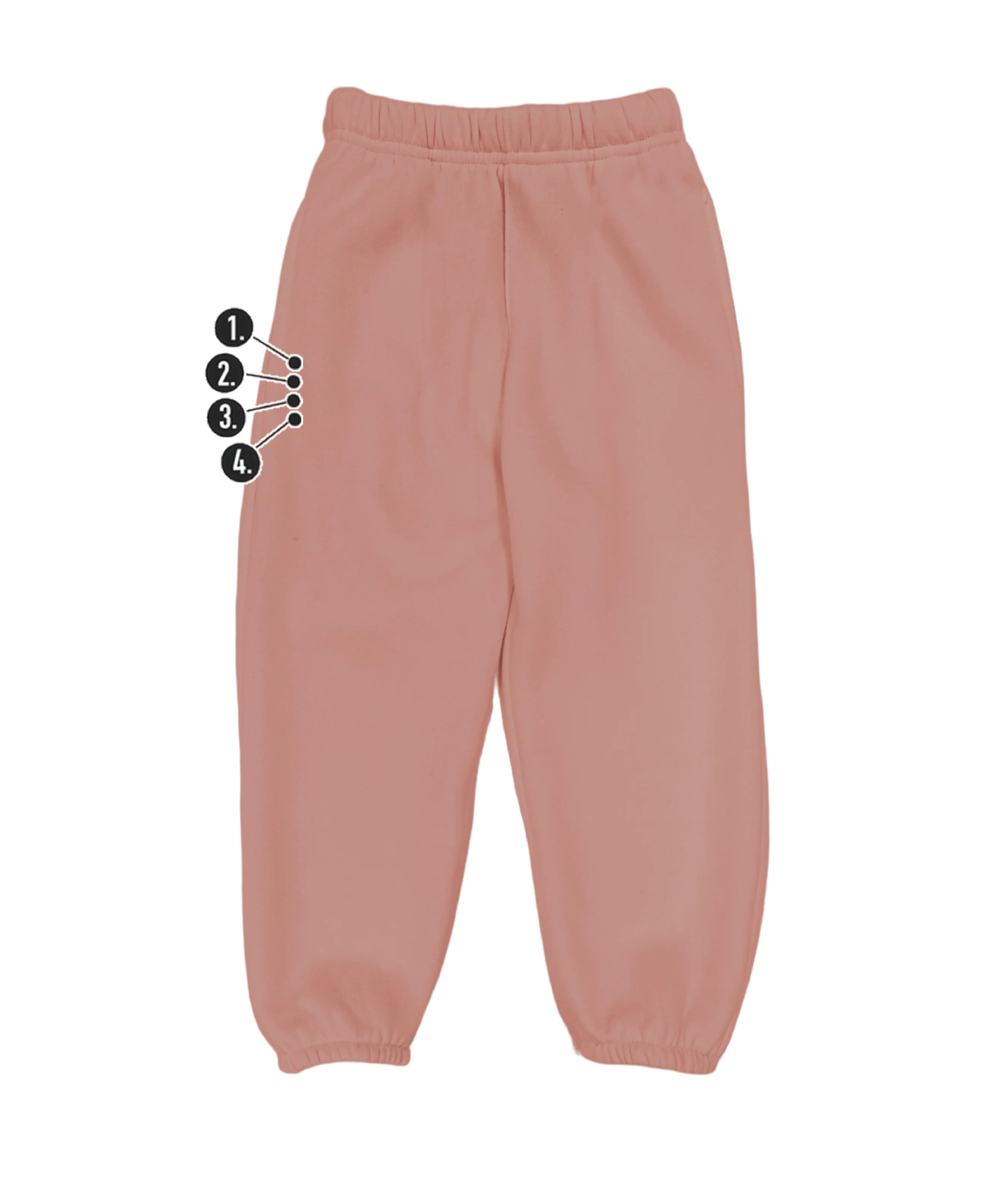 Custom Vertical Mini Thigh Kids' Sweatpants