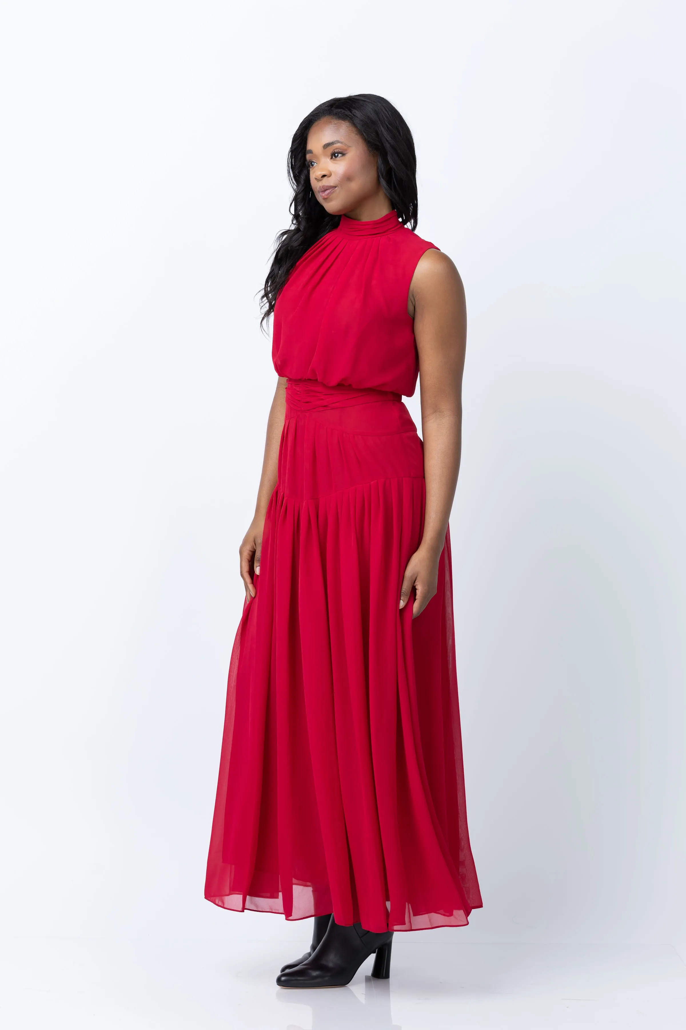 Diane Von Furstenberg Menon Dress in Magenta