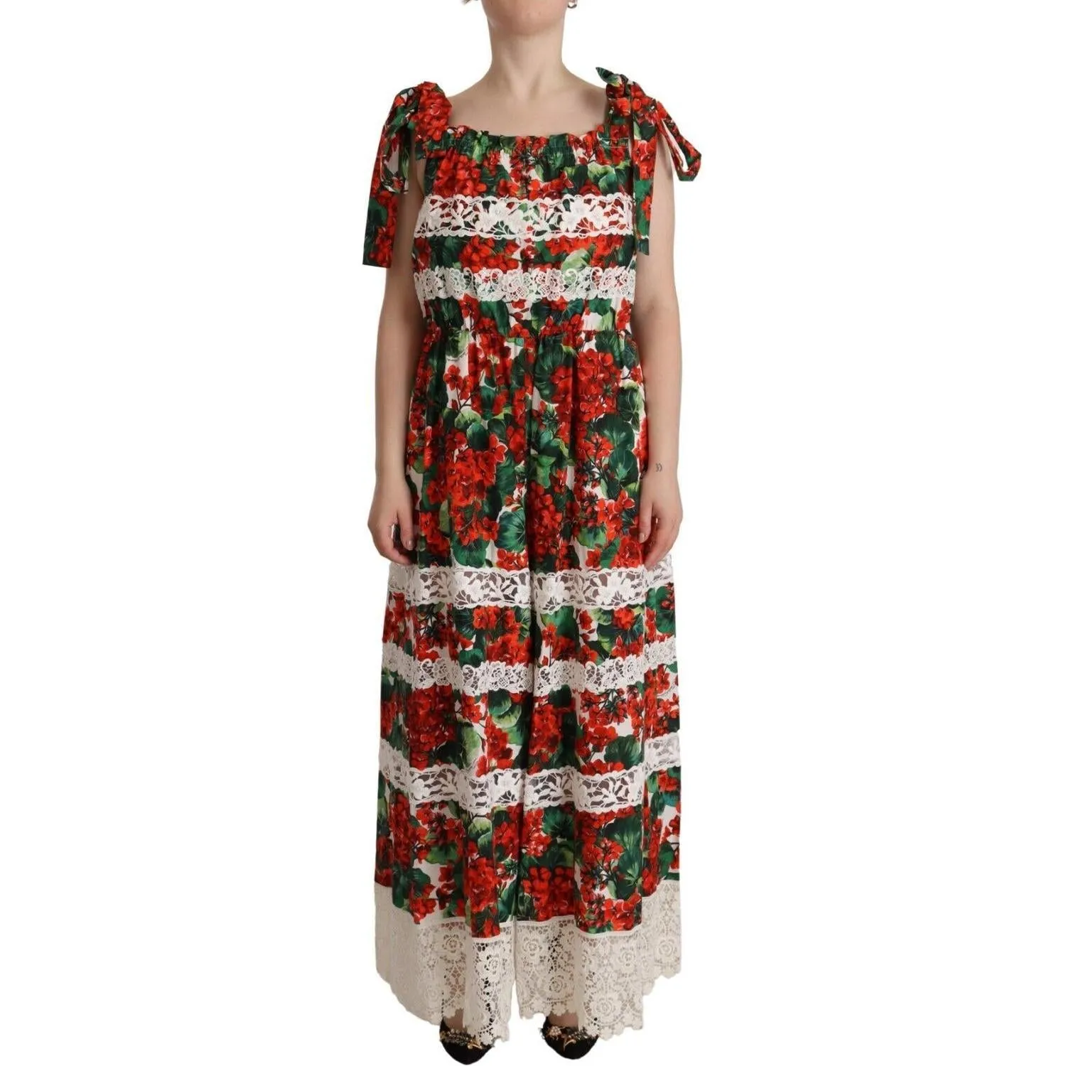 Dolce & Gabbana Multicolor Floral Maxi Dress