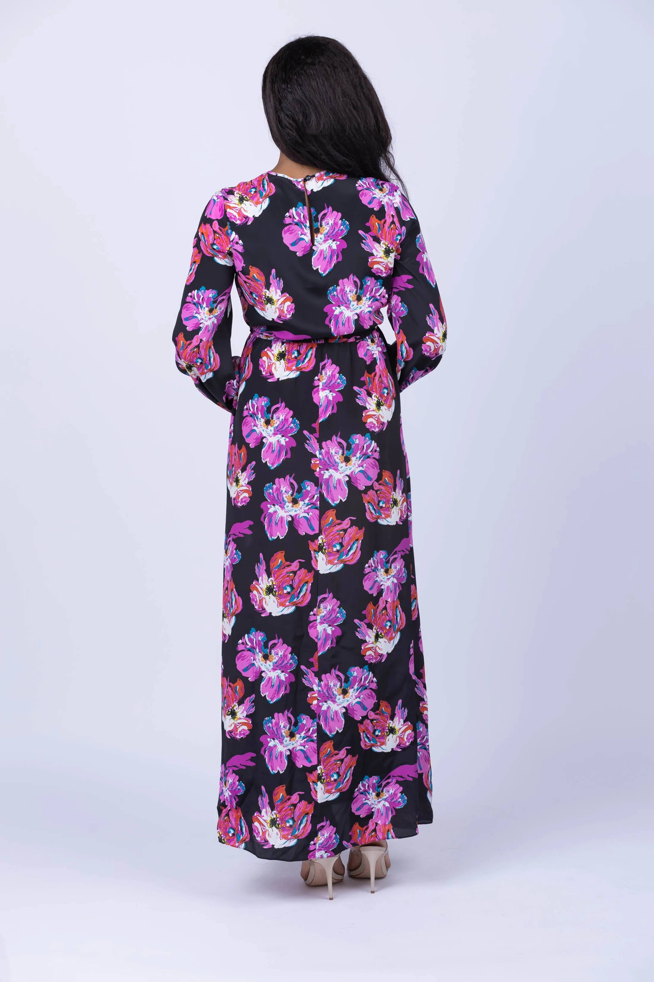 DVF Sydney Maxi Dress in Painted Blossom