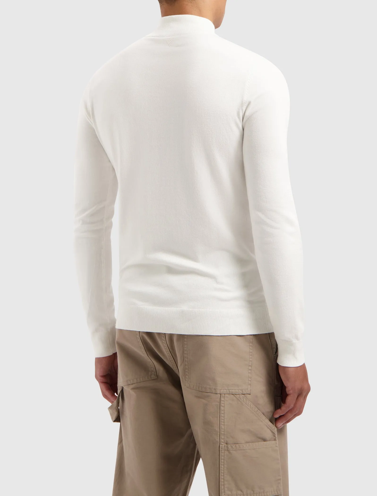 Essential Knitwear Mockneck Sweater | Off White