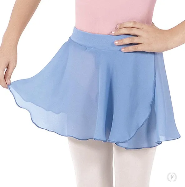 Eurotard 10127 Child Mock Wrap Chiffon Pull-On Skirt