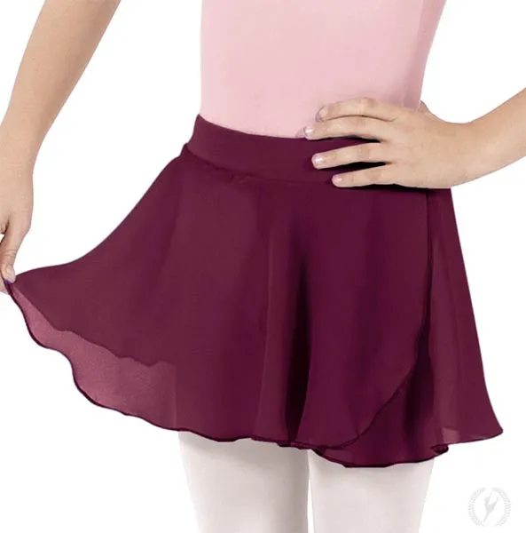 Eurotard 10127 Child Mock Wrap Chiffon Pull-On Skirt