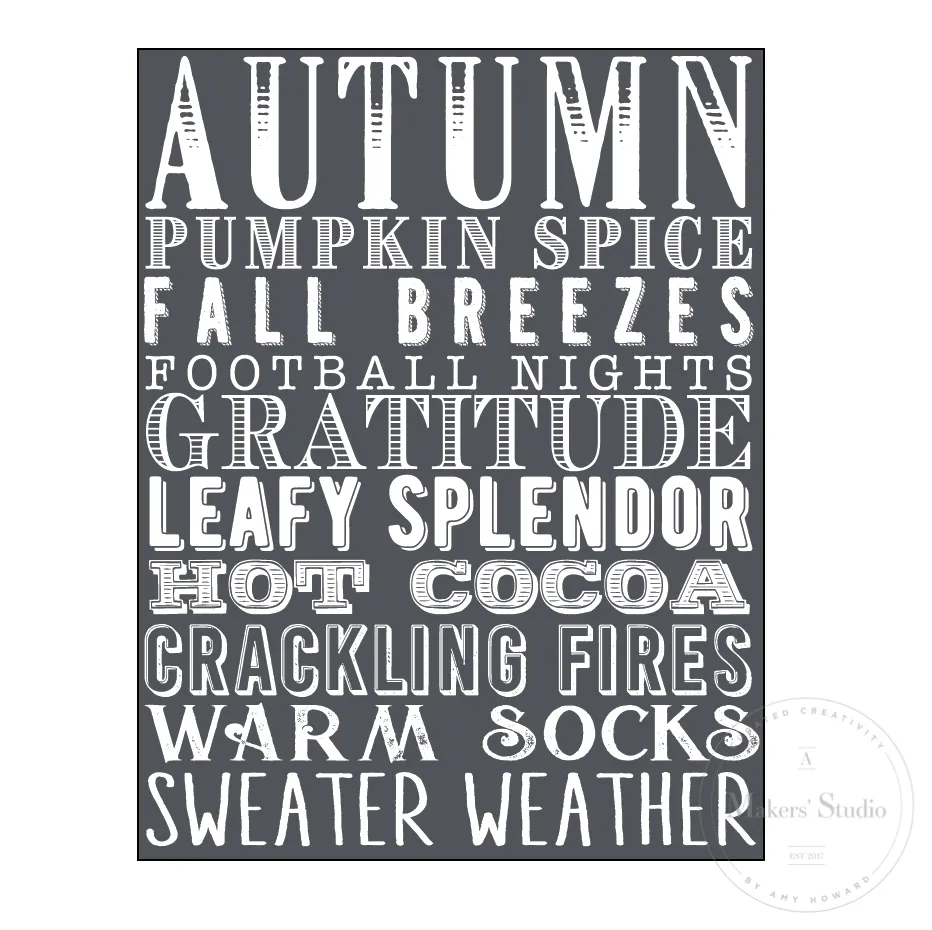 Fall is My Favorite Season - Mesh Stencil 8.5x11