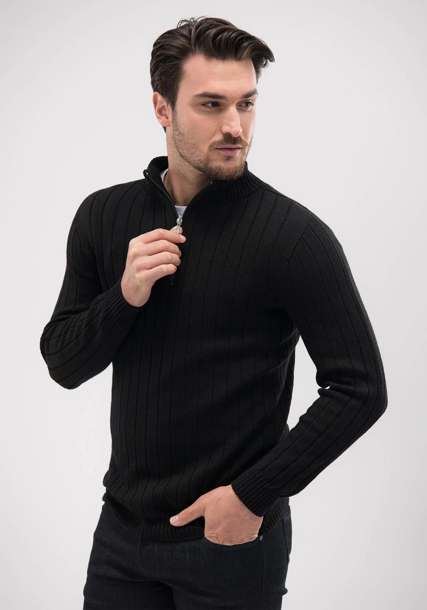 Finn Merino Zip Sweater