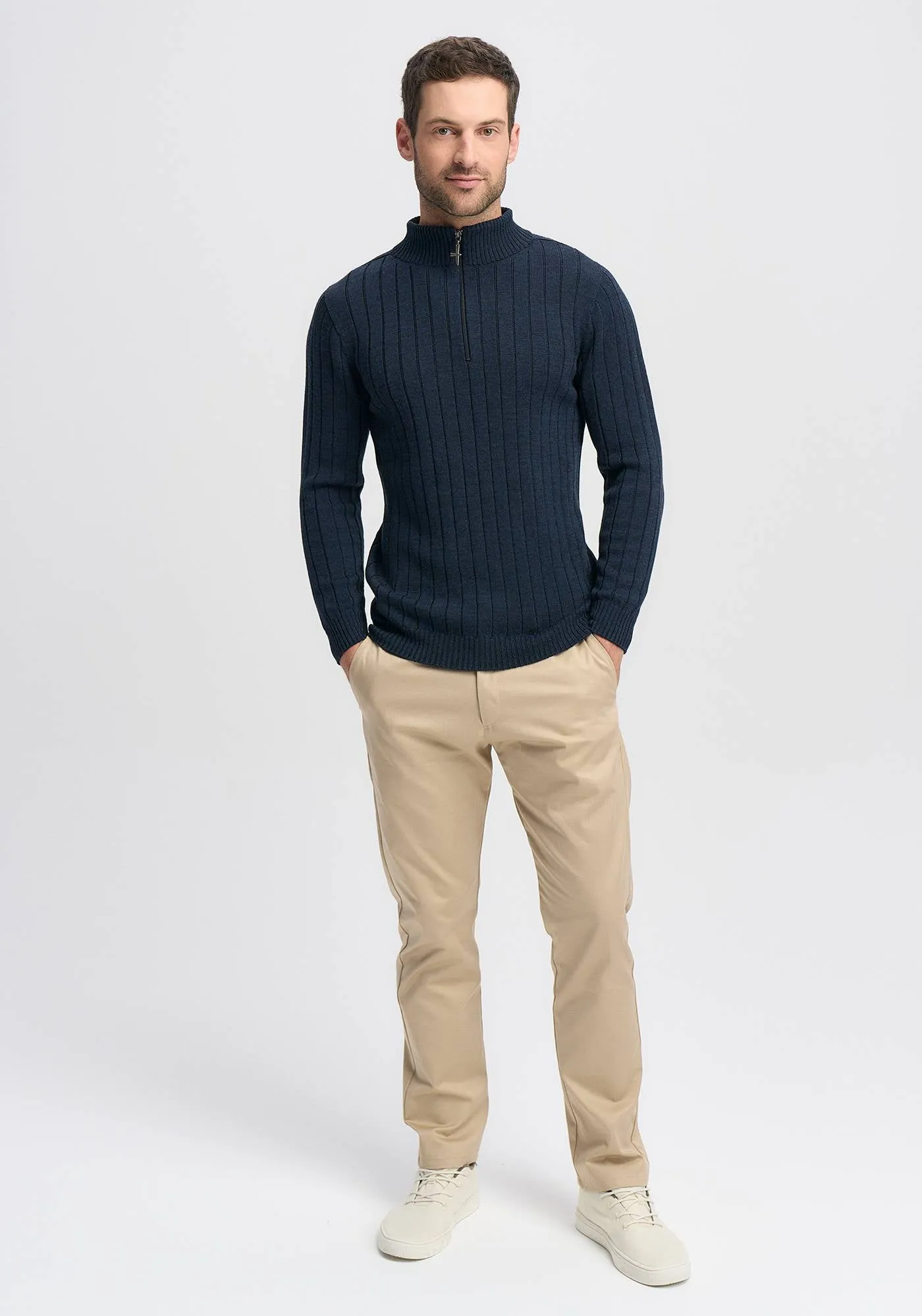 Finn Merino Zip Sweater