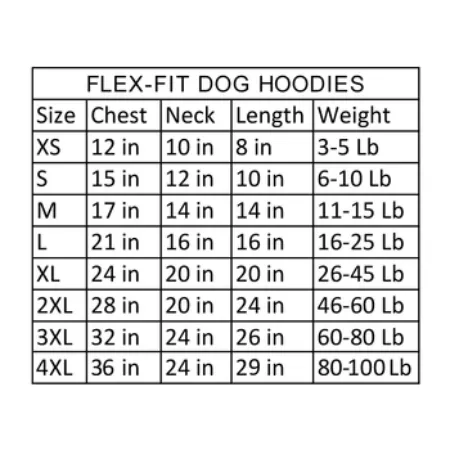 Fit-Flex Dog Hoodie - Black