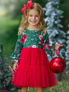 Florals For The Holidays Tutu Dress