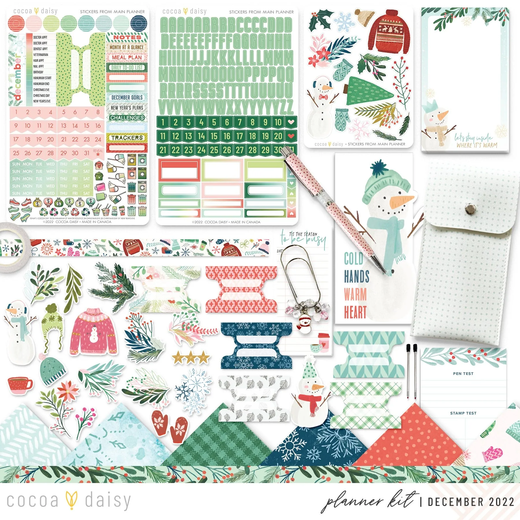 Frost & Frolic Planner Kit - Choose Your Insert December 2022