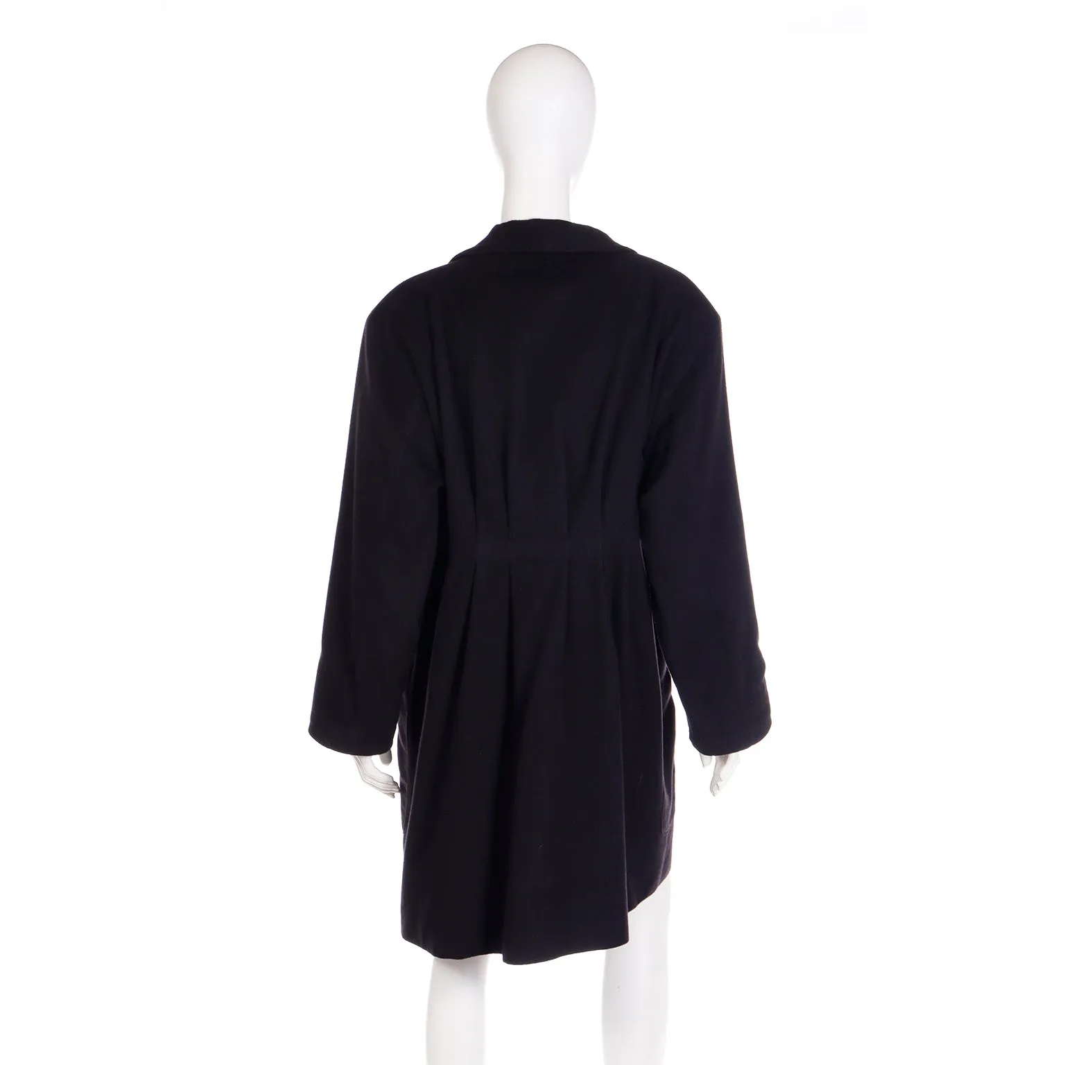 F/W 1987 Gianni Versace Wool Coat With Branded Leather Belt