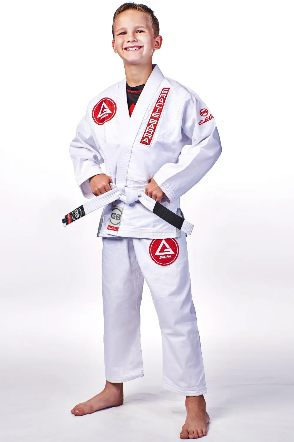 GBK Lite Ripstop Kimono w/ Belt - White