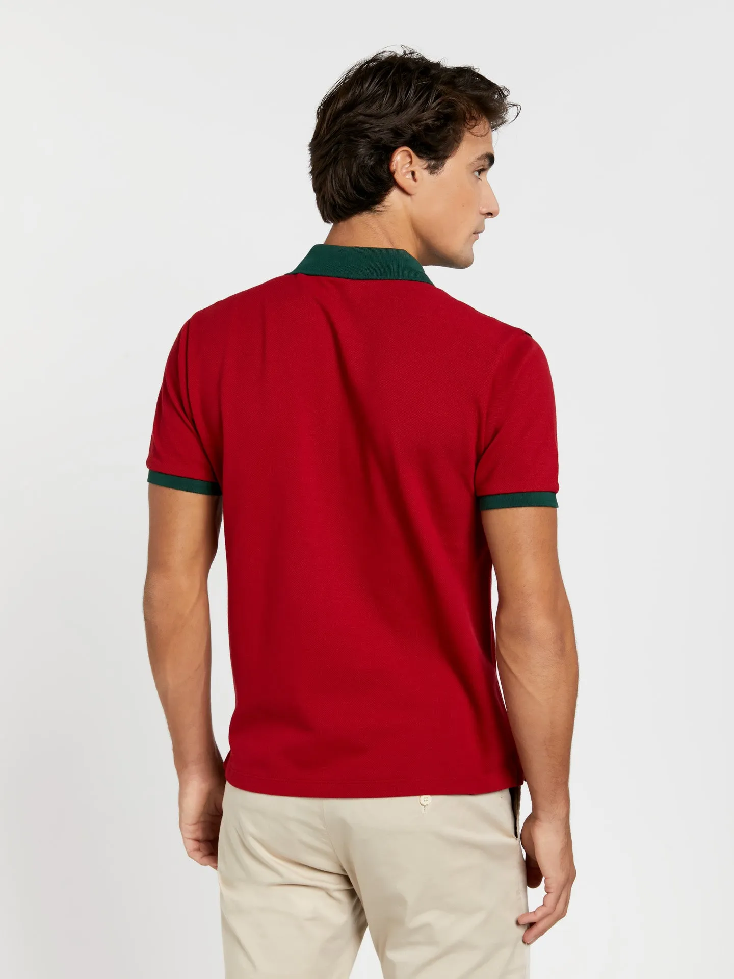 Gen z collection regular fit branding piqué polo shirt