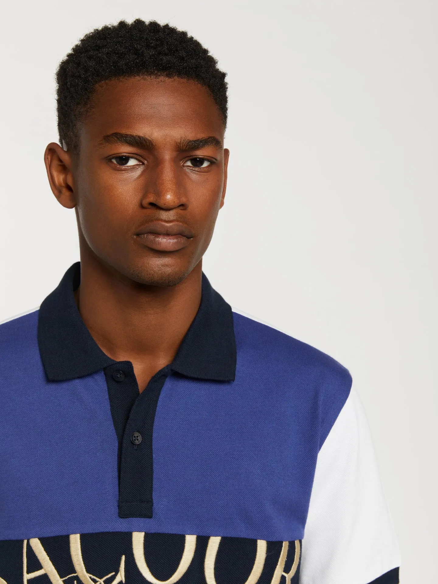 Gen z collection regular fit branding piqué polo shirt