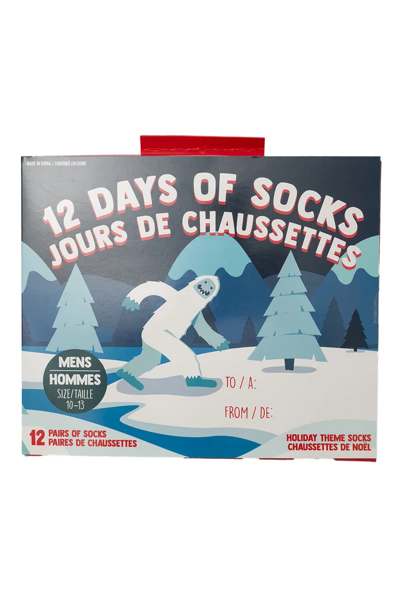 Gertex Men's Christmas Advent Calendar Socks 12 Pack