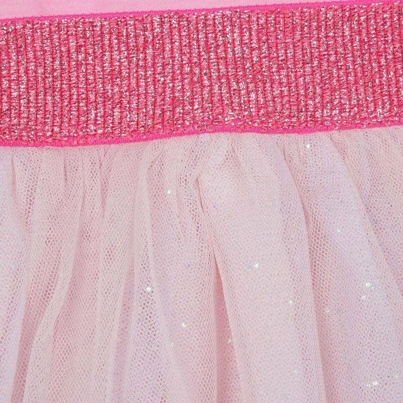 Girls Pink Heart Tulle Dress