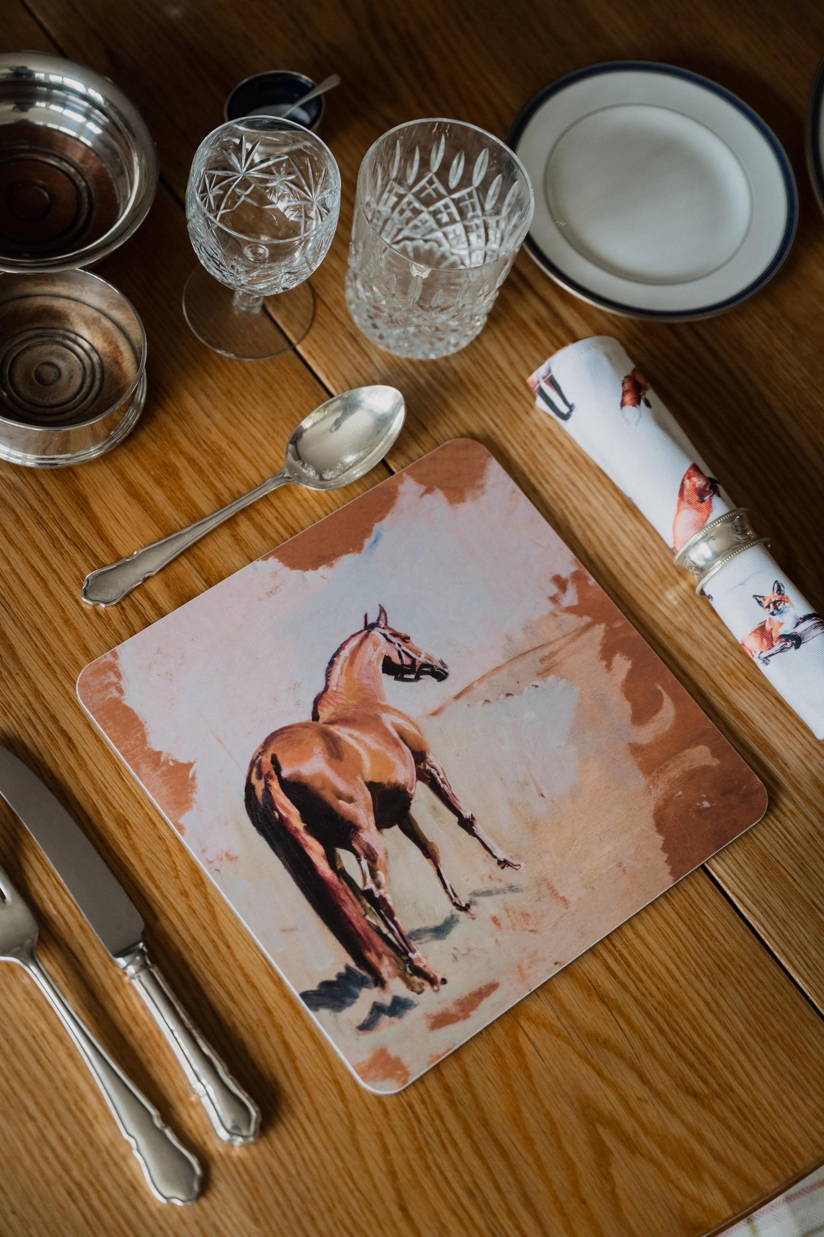 Glaze & Gordon 'For Fox Sake' Set of 4 Napkins