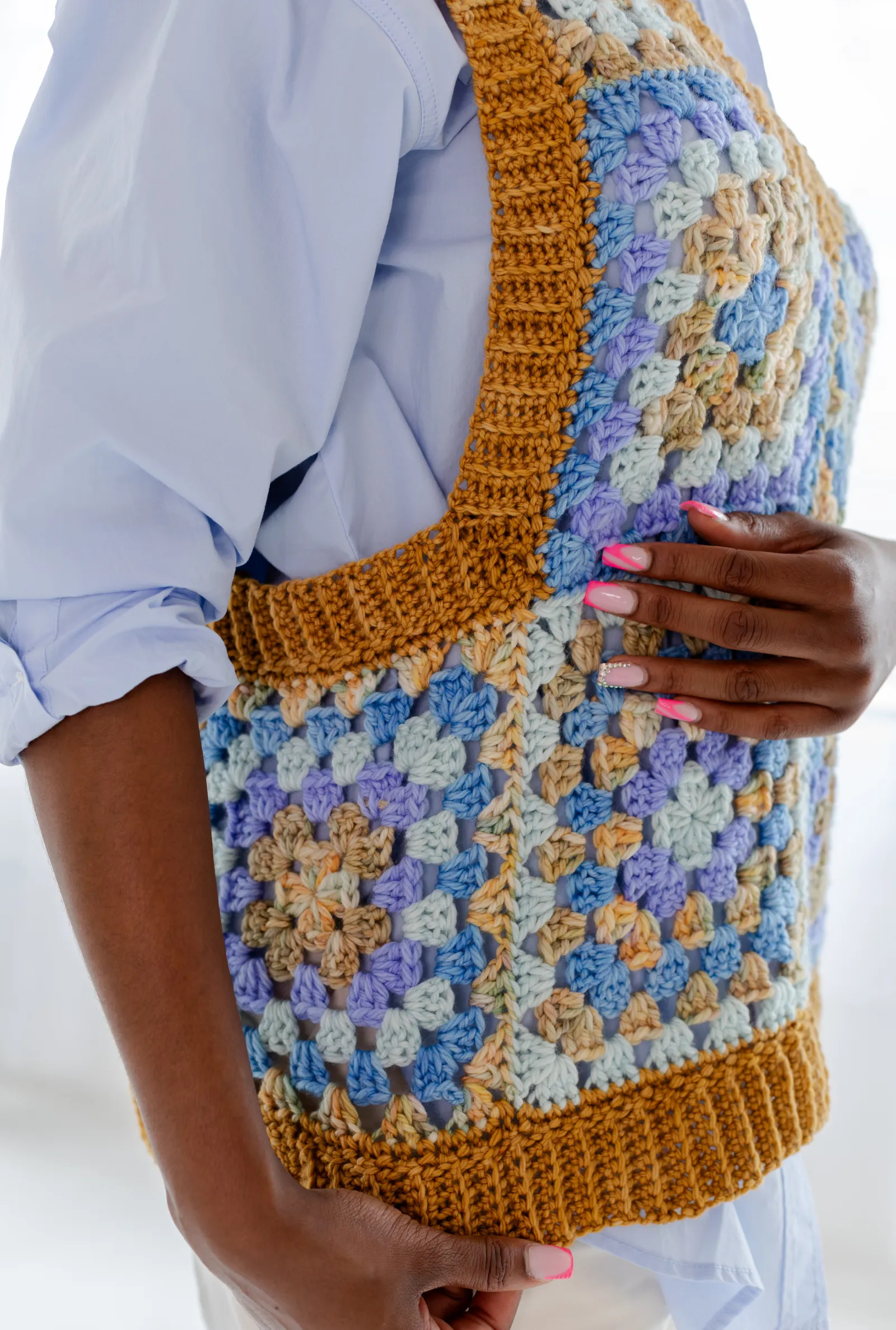 Grandpa Sweater Vest // Crochet PDF Pattern