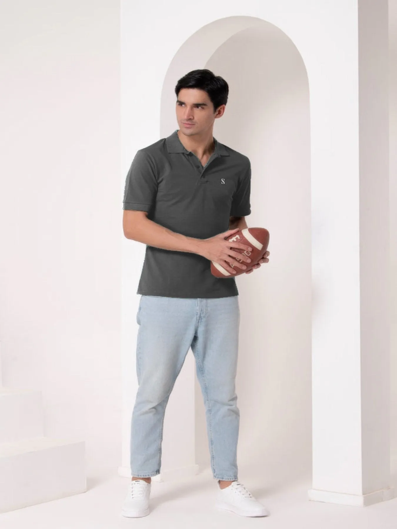 Grey Men Polo