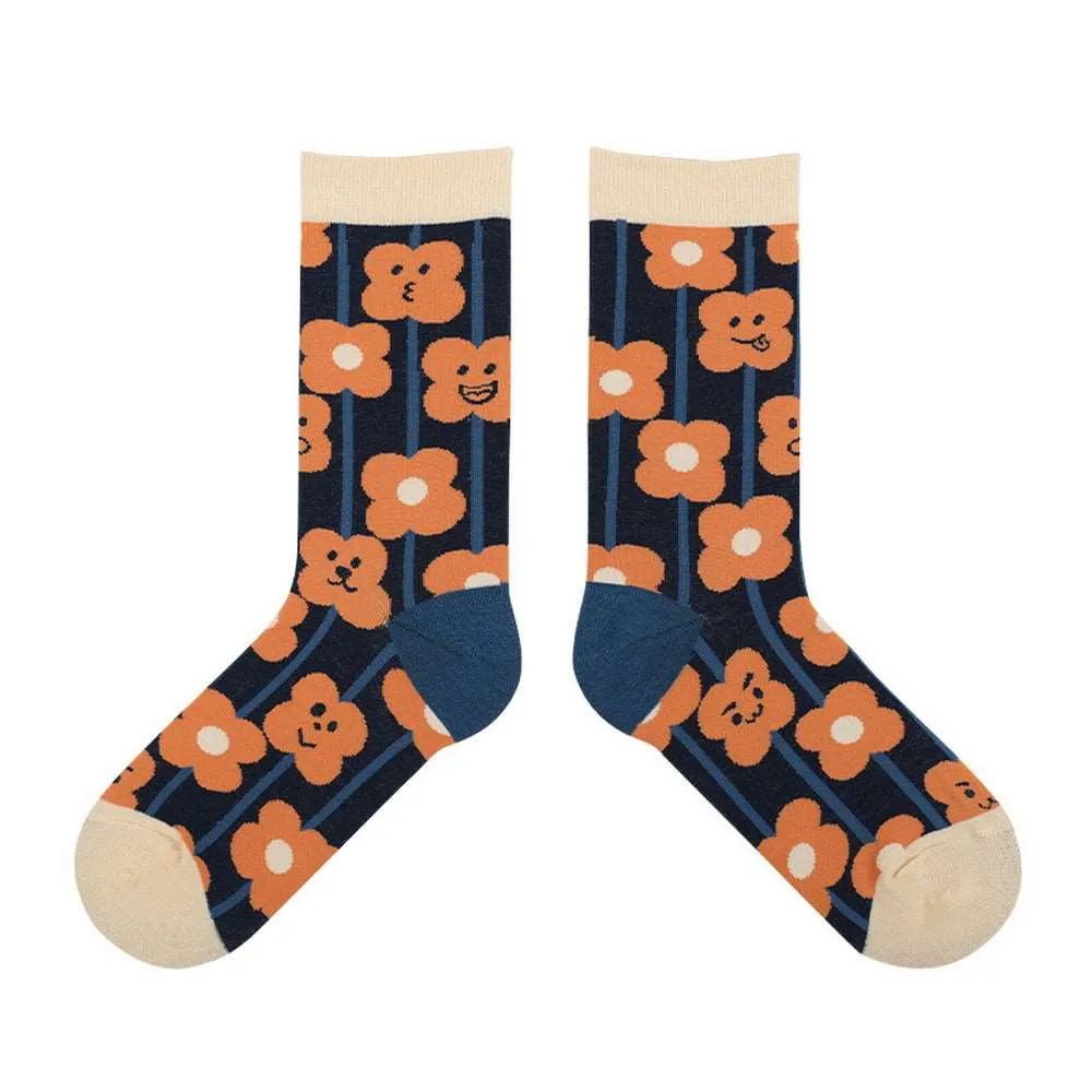 Himiyako Fashion Socks w/ Japanese Cartoon Style Pattern D940