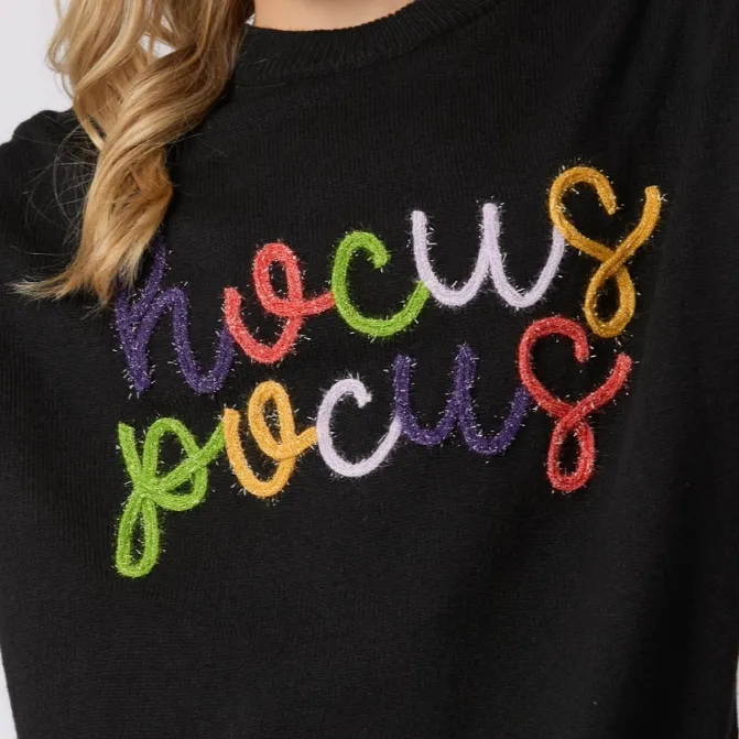 Hocus Pocus Embroidered Loose Fit Sweater