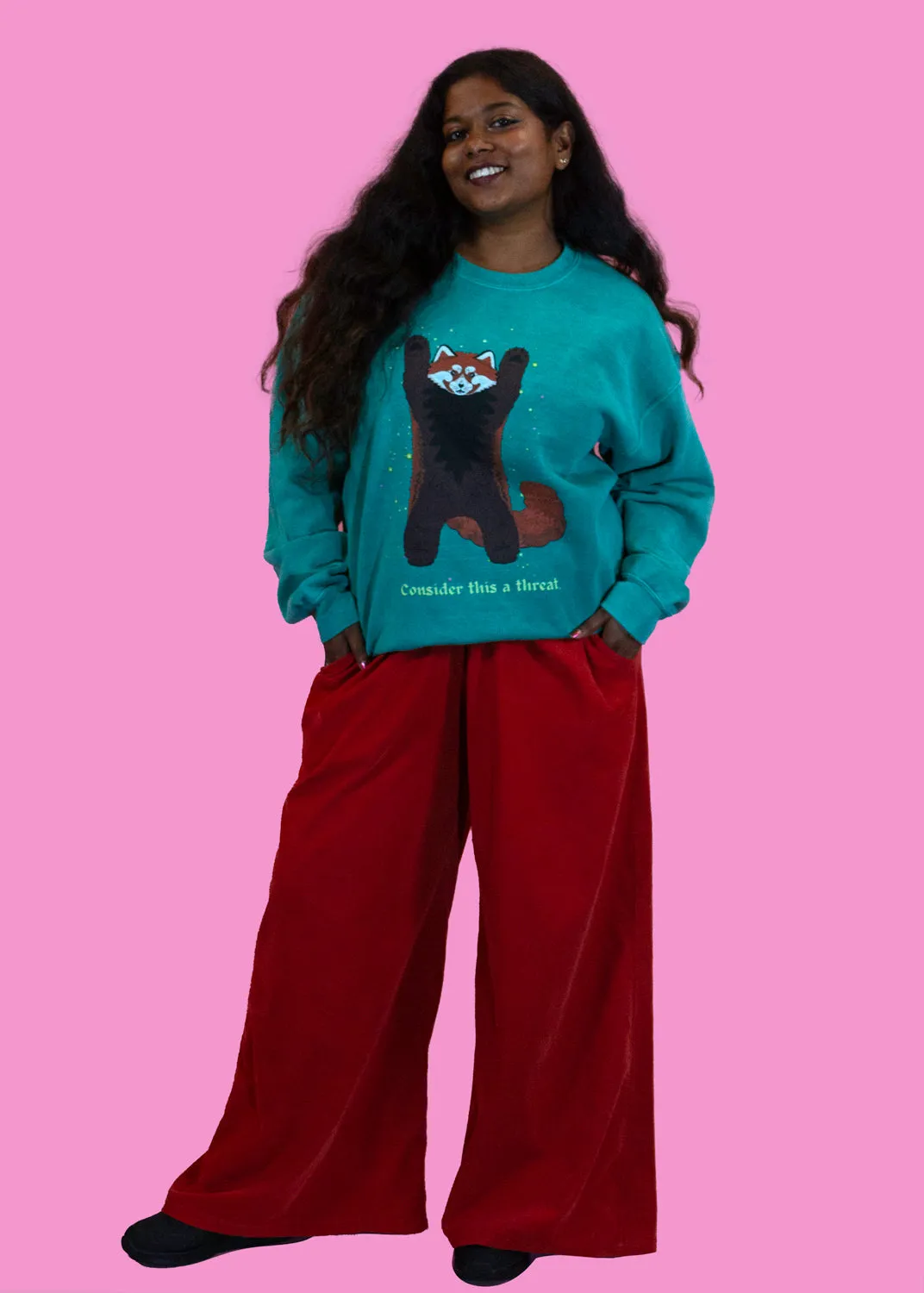 Home of Rainbows - Red Panda Threat Sweater