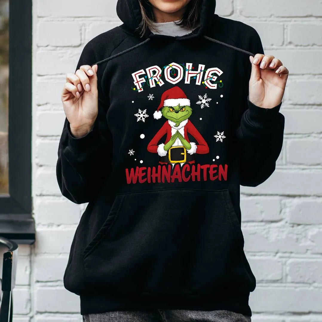 Hoodie - Grinch - Frohe Weihnachten