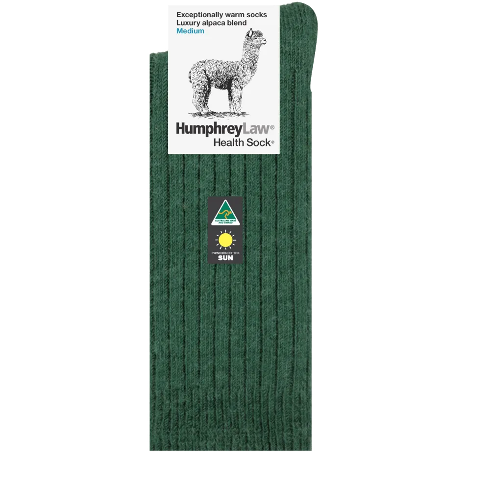 Humphrey Law Alpaca Wool Sock - Hunter Green