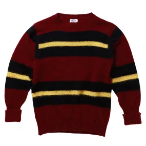 J. Press Shaggy Dog Sweater - Bordeaux/Blue/Yellow