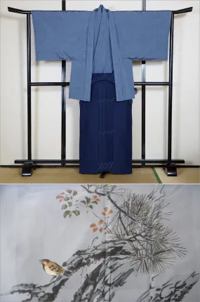 Jacket, kimono, hakama set / JKH #1-232