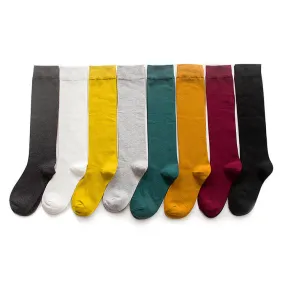 Japanese-style long pile knee socks