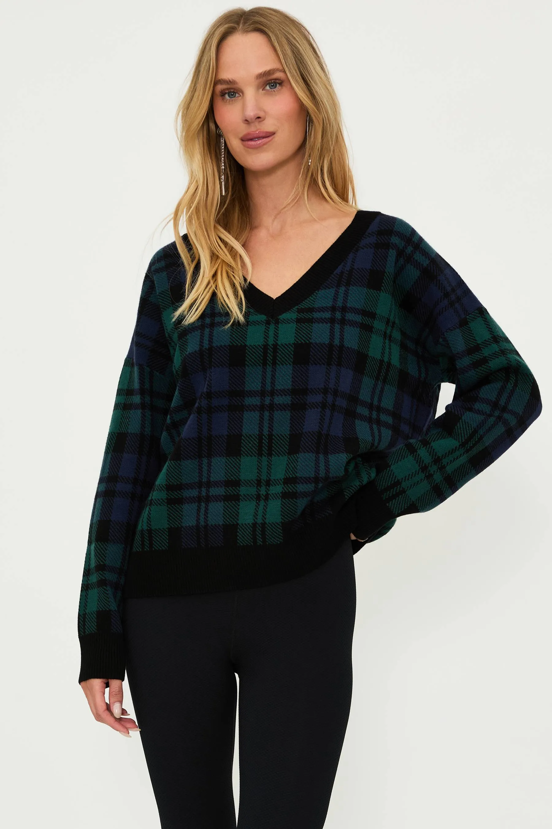 Joey Sweater Wintergreen Plaid