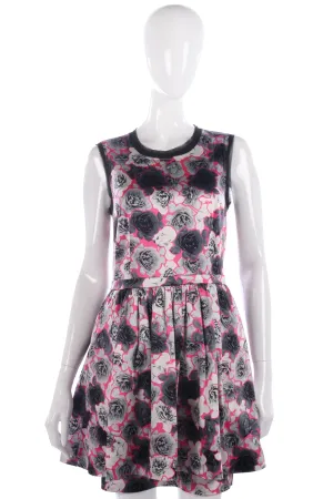 Juicy Couture grey and pink floral dress size 8