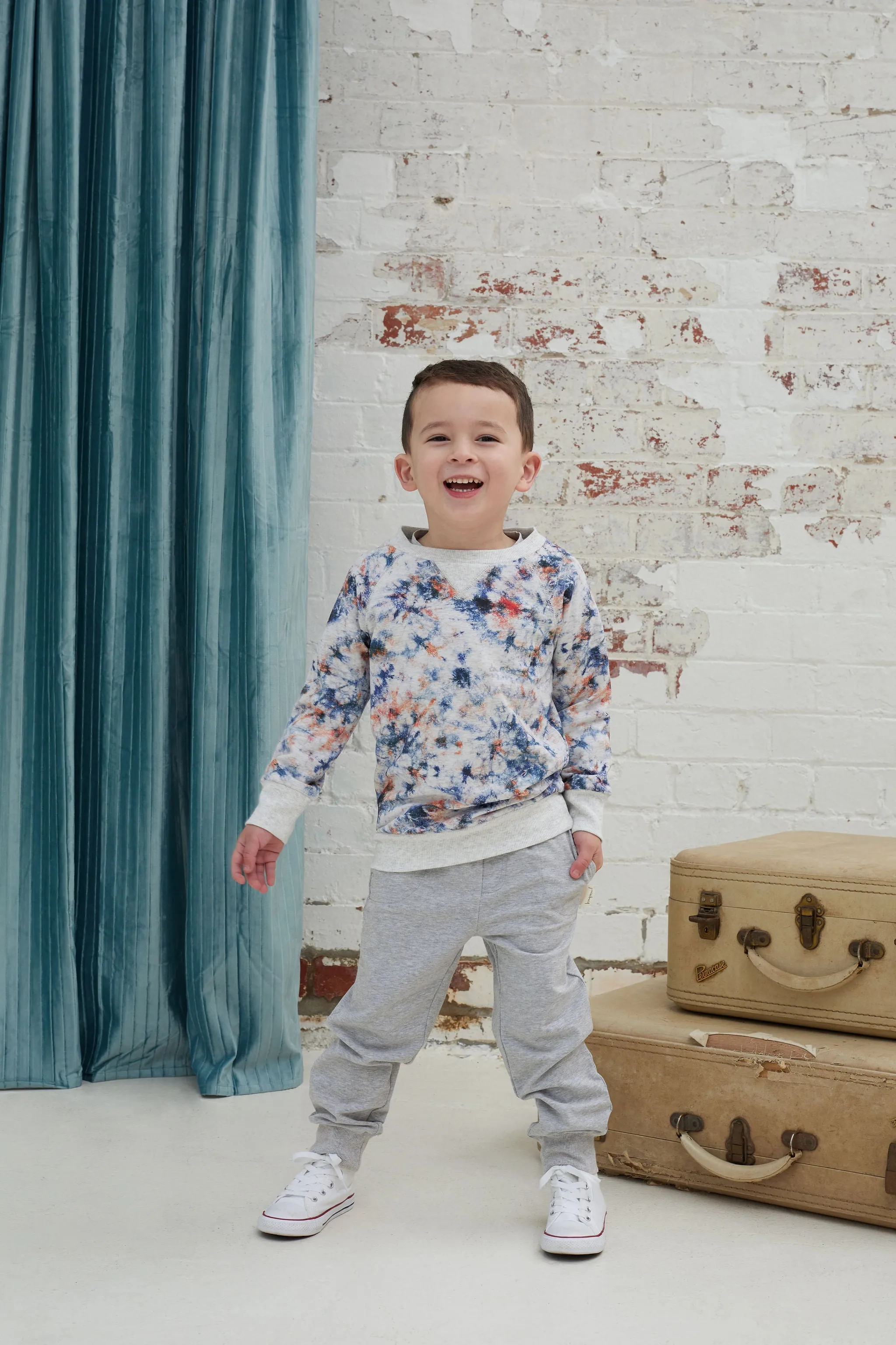 Kapow Kids Indigo Dye Sweater