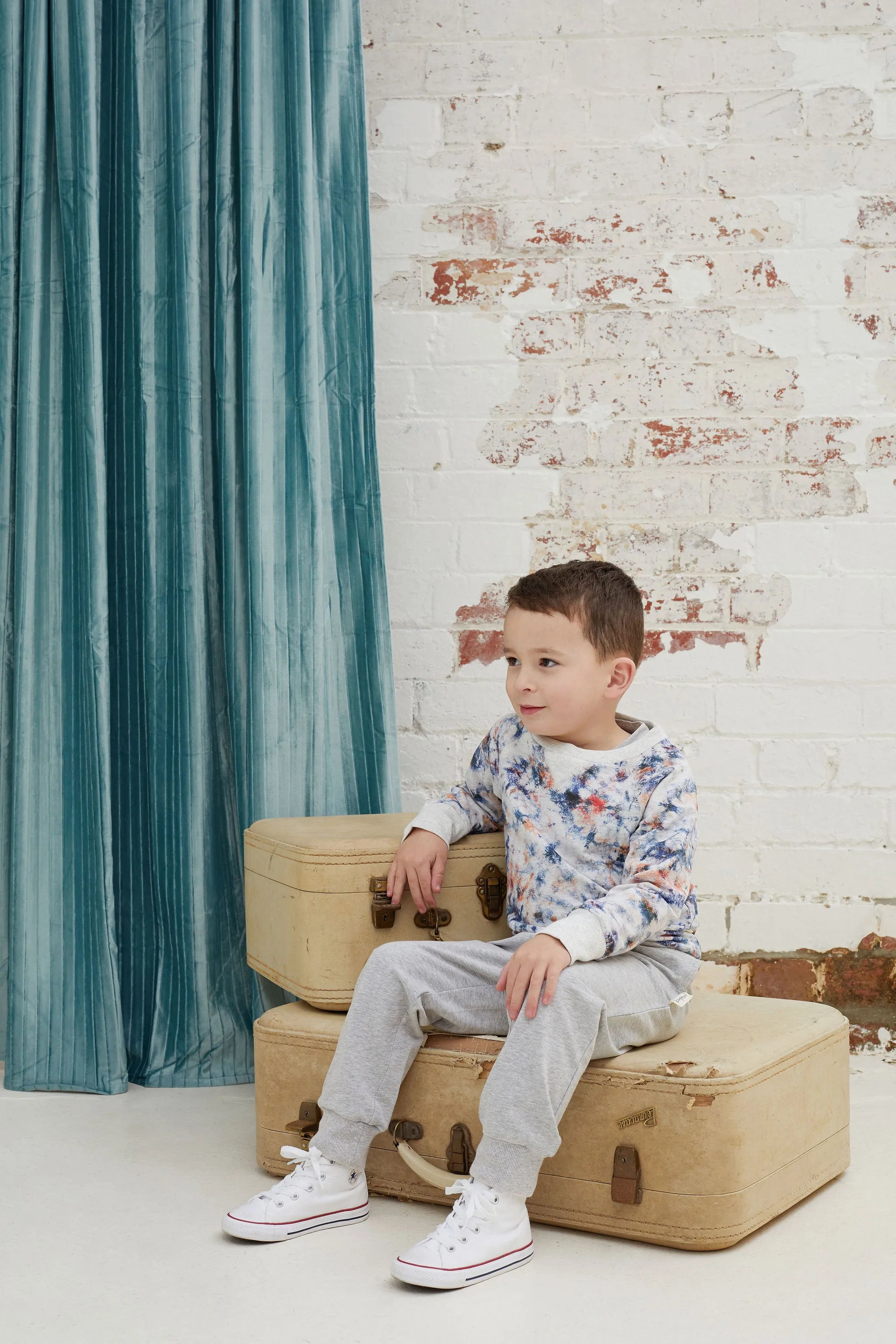 Kapow Kids Indigo Dye Sweater