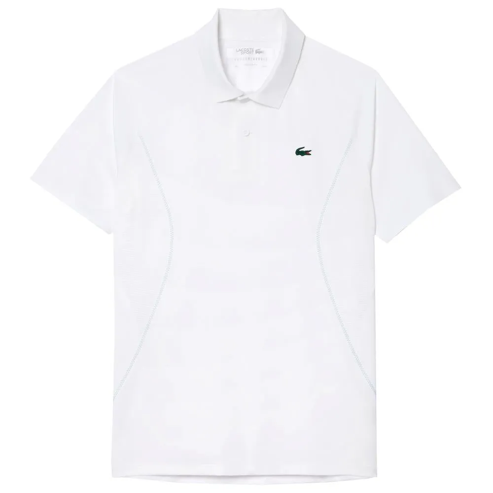 Lacoste Men's Novak Djokovic X Ultra Dry Polo - White