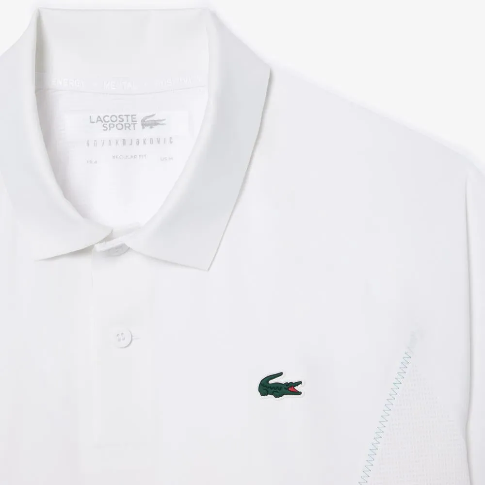 Lacoste Men's Novak Djokovic X Ultra Dry Polo - White