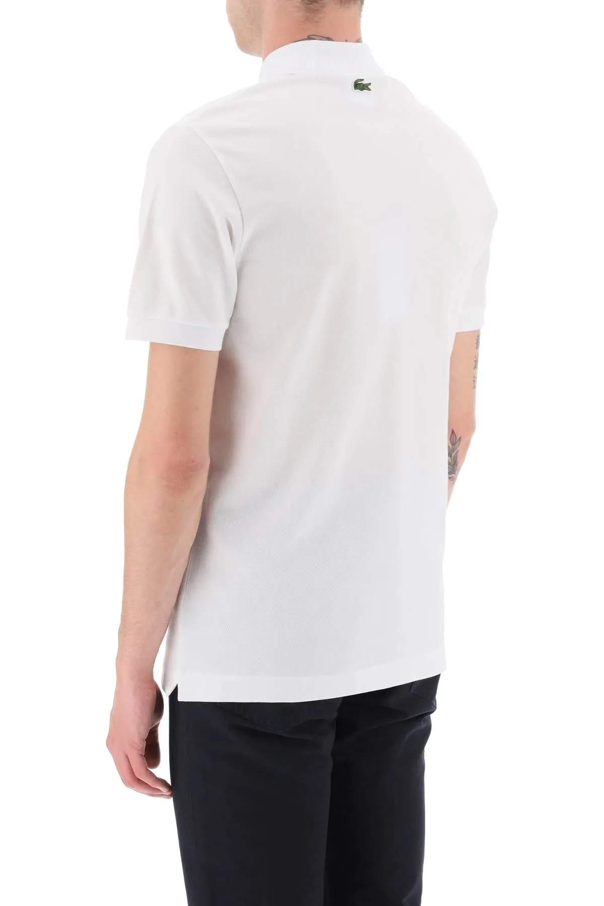 Lacoste netflix bridgerton polo shirt in organic cotton classic fit