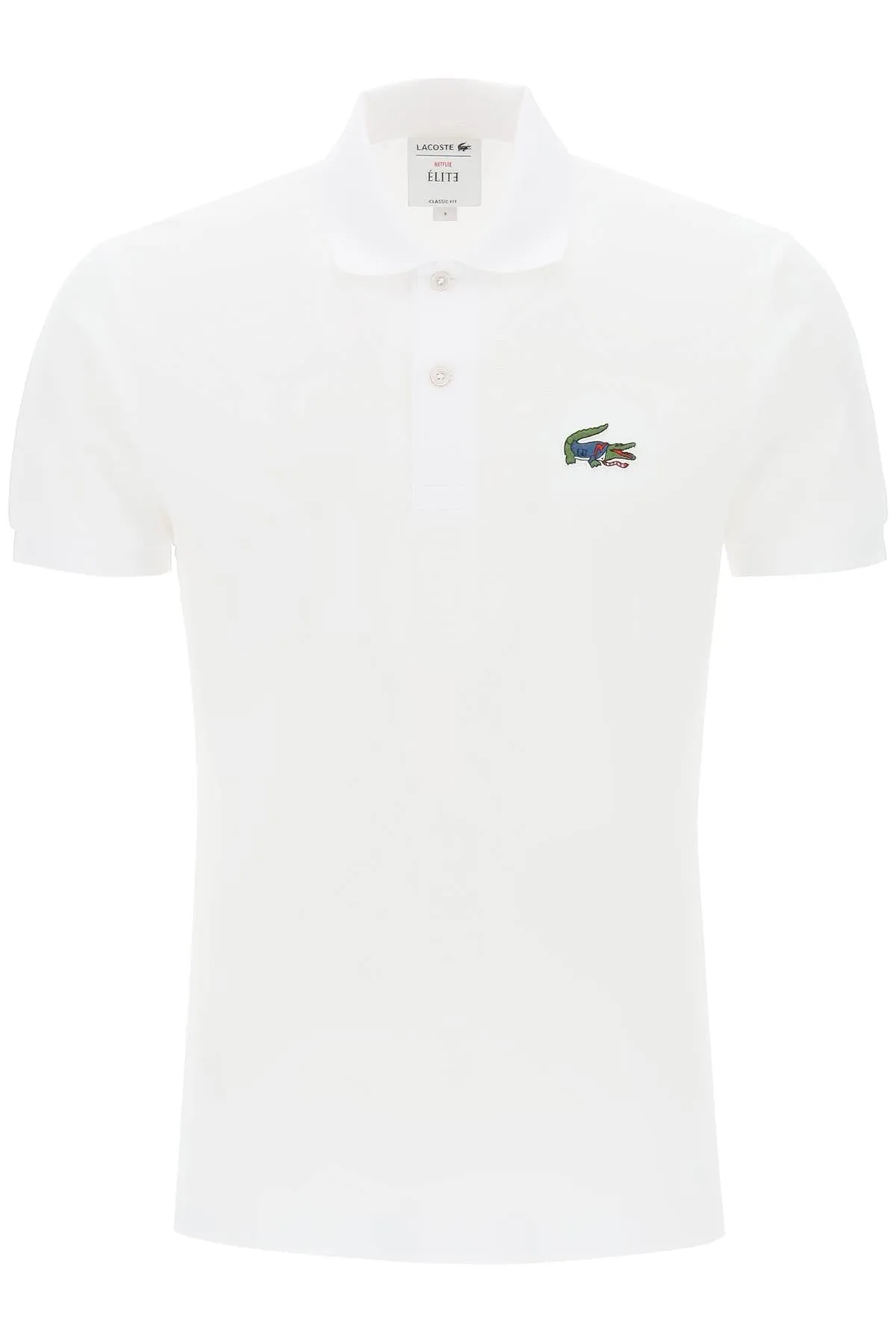 Lacoste netflix elite polo shirt in organic cotton classic fit