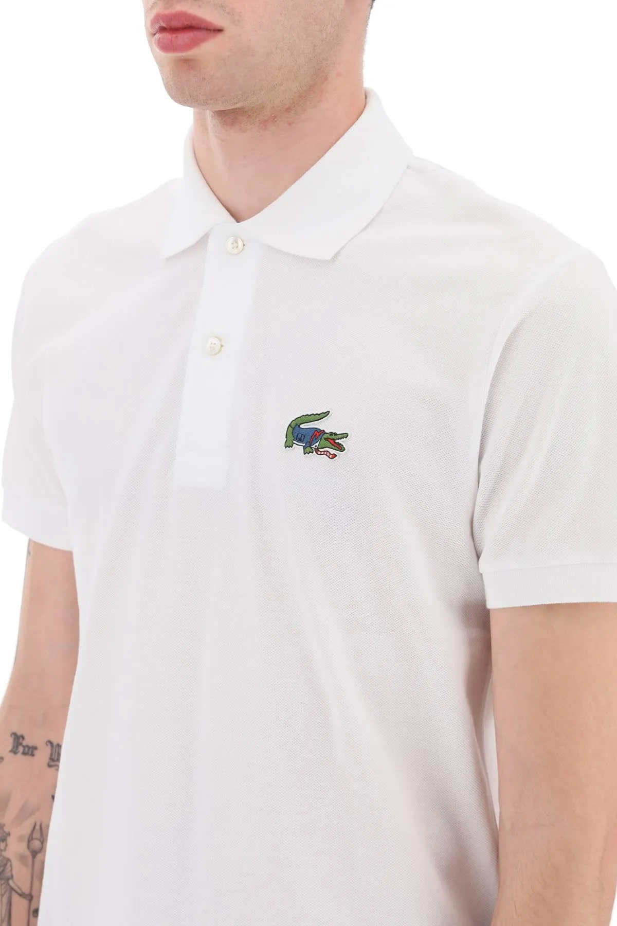 Lacoste netflix elite polo shirt in organic cotton classic fit