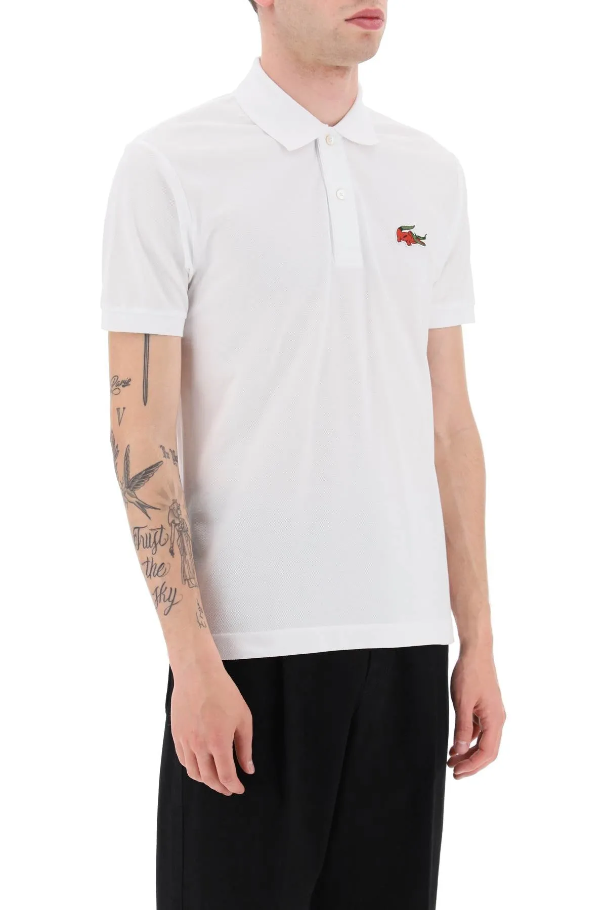 Lacoste netflix la casa de papel polo shirt in organic cotton classic fit