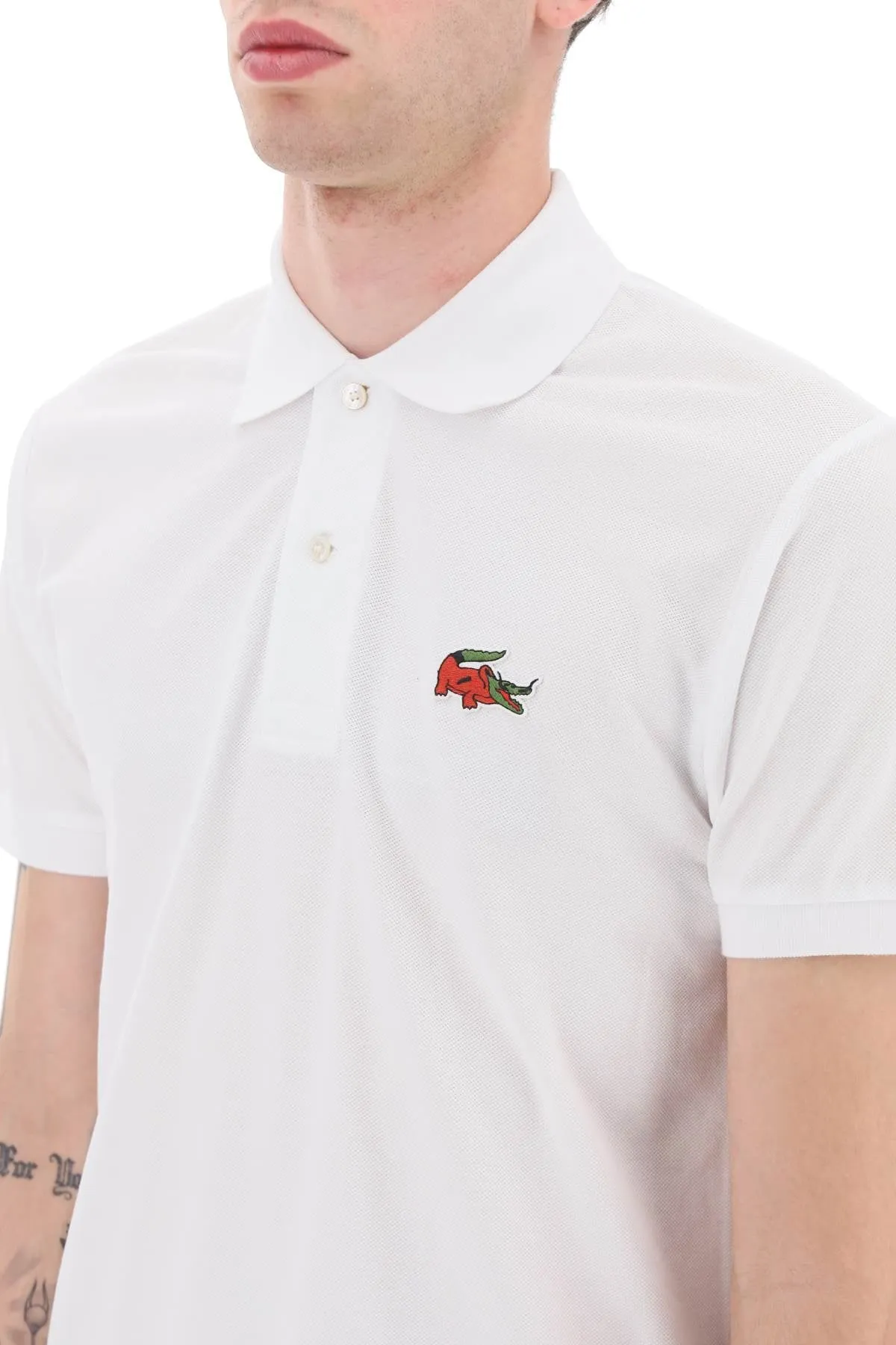 Lacoste netflix la casa de papel polo shirt in organic cotton classic fit