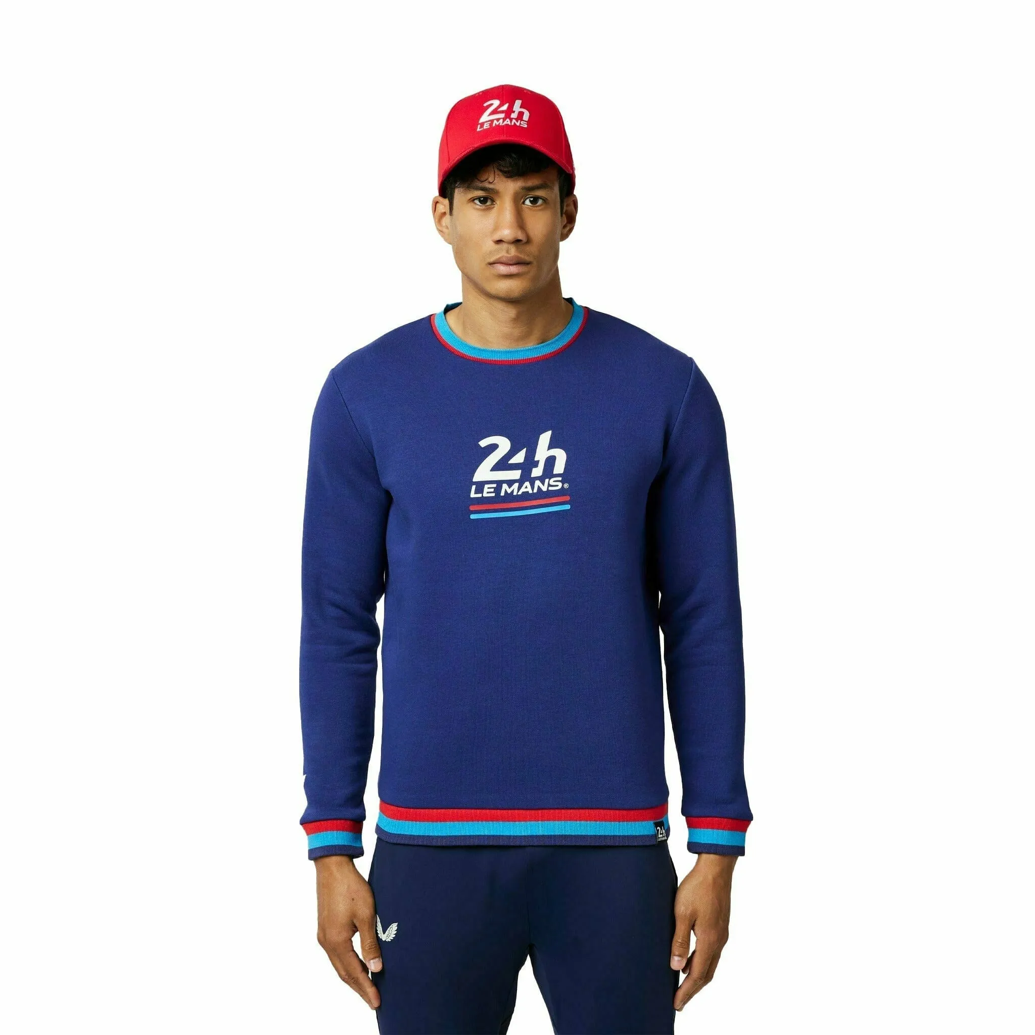 Le Mans 24 Hours Men's Heritage Large Logo Sweater- Navy