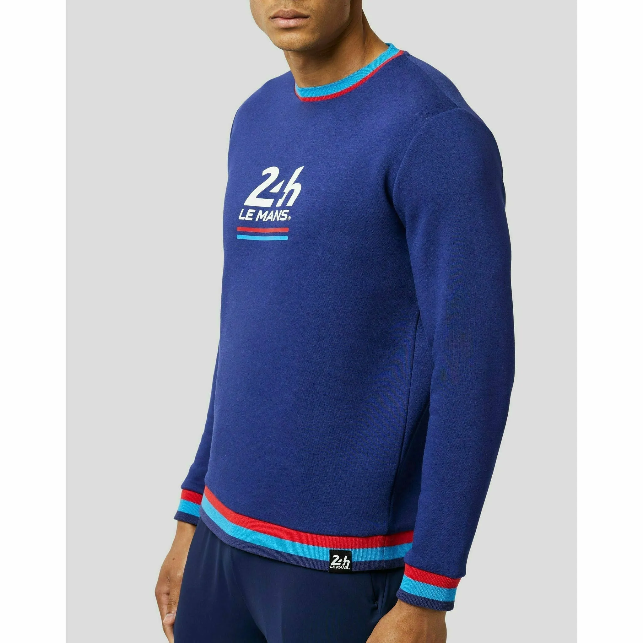 Le Mans 24 Hours Men's Heritage Large Logo Sweater- Navy