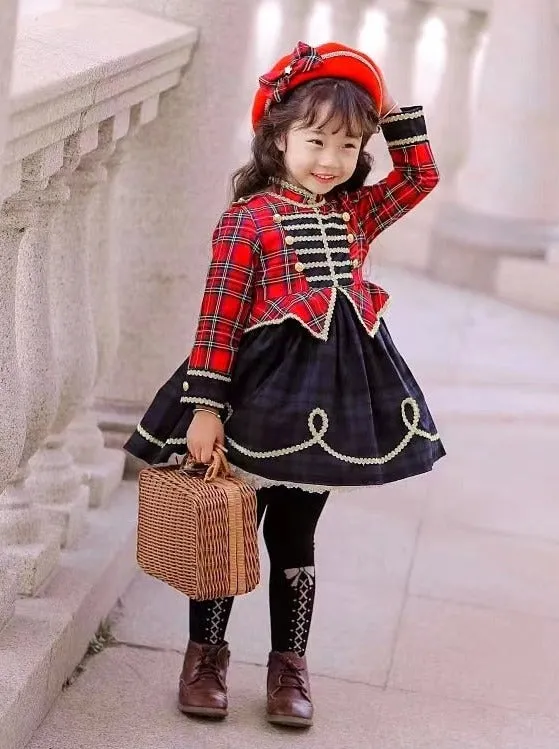 Little Drummer Girl Plaid Special Occasion Dress